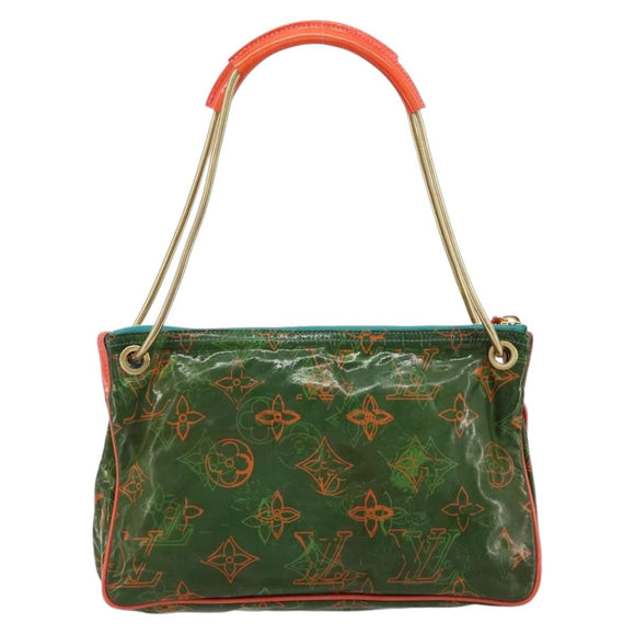 LOUIS VUITTON Bonbon Richard Prince Pochette Bag Green M95748 LV Auth 180342A