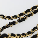 CHANEL Matelasse Chain Shoulder Bag Straw Multicolor Gold CC Auth 180344A-9