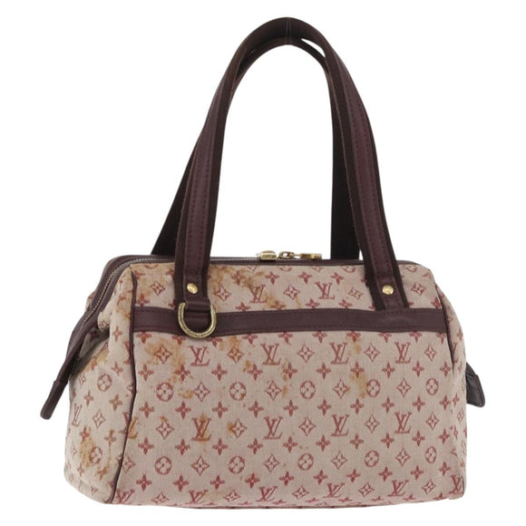 LOUIS VUITTON Monogram Mini Josephine PM Hand Bag Red M92216 LV Auth 180350