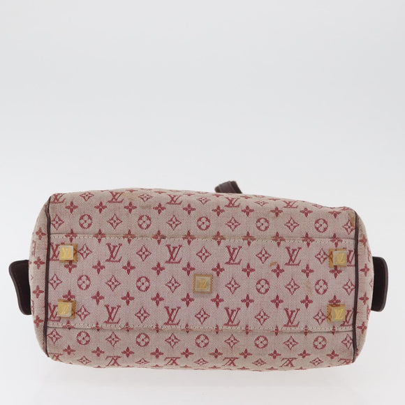 LOUIS VUITTON Monogram Mini Josephine PM Hand Bag Red M92216 LV Auth 180350