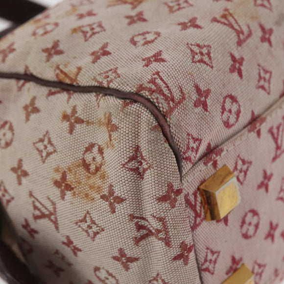 LOUIS VUITTON Monogram Mini Josephine PM Hand Bag Red M92216 LV Auth 180350