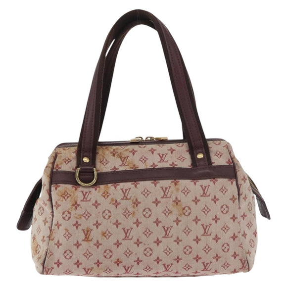 LOUIS VUITTON Monogram Mini Josephine PM Hand Bag Red M92216 LV Auth 180350