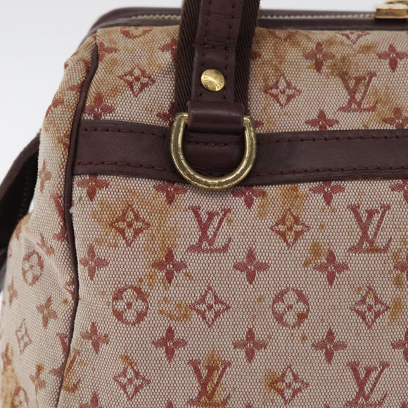 LOUIS VUITTON Monogram Mini Josephine PM Hand Bag Red M92216 LV Auth 180350