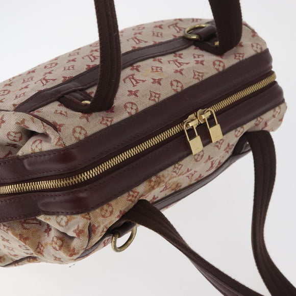 LOUIS VUITTON Monogram Mini Josephine PM Hand Bag Red M92216 LV Auth 180350