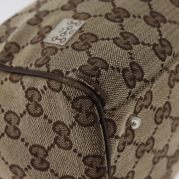 GUCCI GG Canvas Web Sherry Lijn Handtas Beige 145810 Auth 180354