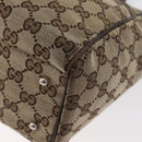GUCCI GG Canvas Web Sherry Lijn Handtas Beige 145810 Auth 180354-13