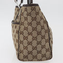 GUCCI GG Canvas Web Sherry Lijn Handtas Beige 145810 Auth 180354-5