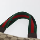 GUCCI GG Canvas Web Sherry Lijn Handtas Beige 145810 Auth 180354-8