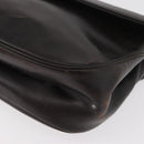 Christian Dior Handtasche Kalbsleder 2way Dunkelbraun Gold Original 180355-16