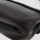Christian Dior Handtasche Kalbsleder 2way Dunkelbraun Gold Original 180355-18
