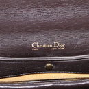 Christian Dior Handtasche Kalbsleder 2way Dunkelbraun Gold Original 180355-10