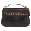 Christian Dior Handtasche Kalbsleder 2way Dunkelbraun Gold Original 180355-13