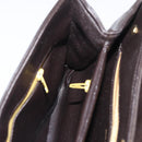 Christian Dior Handtasche Kalbsleder 2way Dunkelbraun Gold Original 180355-21