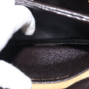 Christian Dior Handtasche Kalbsleder 2way Dunkelbraun Gold Original 180355-22