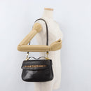 Christian Dior Handtasche Kalbsleder 2way Dunkelbraun Gold Original 180355-25