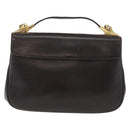 Christian Dior Handtasche Kalbsleder 2way Dunkelbraun Gold Original 180355-2