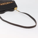 Christian Dior Handtasche Kalbsleder 2way Dunkelbraun Gold Original 180355-8