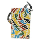 FENDI Zucca Canvas Vertigo Shoulder Bag PVC Multicolor Silver Auth 180356M-13