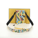 FENDI Zucca Canvas Vertigo Shoulder Bag PVC Multicolor Silver Auth 180356M-12