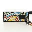 FENDI Zucca Canvas Vertigo Shoulder Bag PVC Multicolor Silver Auth 180356M-4