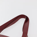 FENDI Zucchino Canvas Tragetasche PVC Rot Gold Auth 180357A-8
