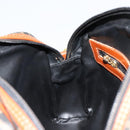 FENDI Zucca Canvas Shoulder Bag PVC Black Brown Auth 180358A-21