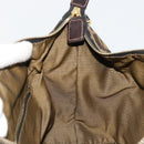 FENDI Zucca Canvas Handtasche Braun Schwarz Auth 180359-20