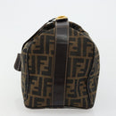 FENDI Zucca Canvas Handtasche Braun Schwarz Auth 180359-3
