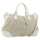 LOUIS VUITTON Monogram Mini Lin Croisette Marina GM Bag Blue M95492 Auth 180370A-1