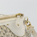 LOUIS VUITTON Monogram Mini Lin Croisette Marina GM Bag Blue M95492 Auth 180370A-19