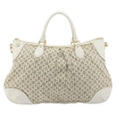 LOUIS VUITTON Monogram Mini Lin Croisette Marina GM Bag Blue M95492 Auth 180370A-13