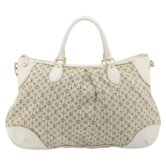 LOUIS VUITTON Monogram Mini Lin Croisette Marina GM Bag Blue M95492 Auth 180370A
