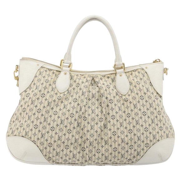 LOUIS VUITTON Monogram Mini Lin Croisette Marina GM Bag Blue M95492 Auth 180370A
