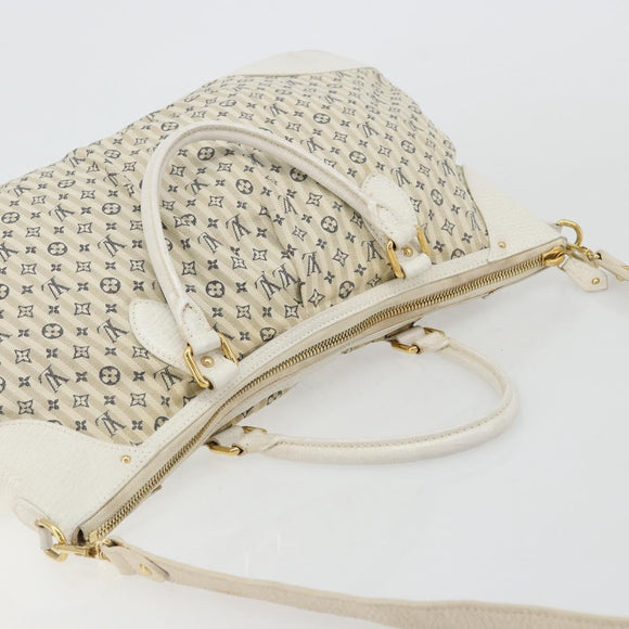 LOUIS VUITTON Monogram Mini Lin Croisette Marina GM Bag Blue M95492 Auth 180370A