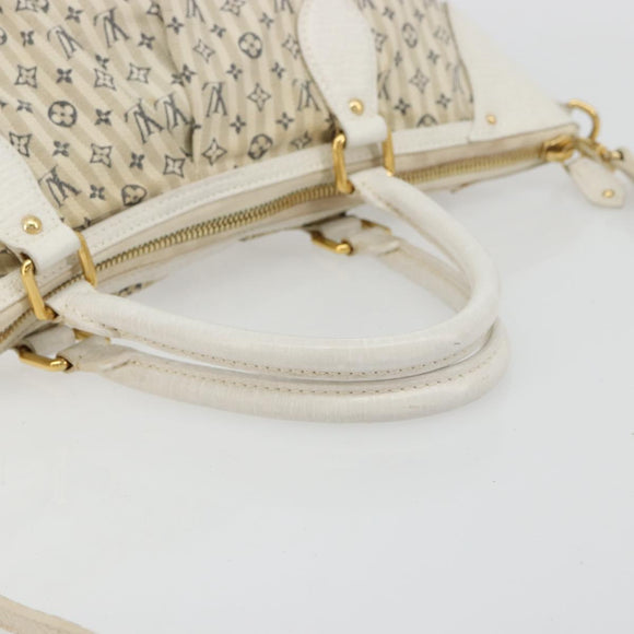 LOUIS VUITTON Monogram Mini Lin Croisette Marina GM Bag Blue M95492 Auth 180370A