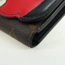 LOUIS VUITTON Kabuki Portefeuille Victorine Wallet Red M67257 Auth 180375M-15