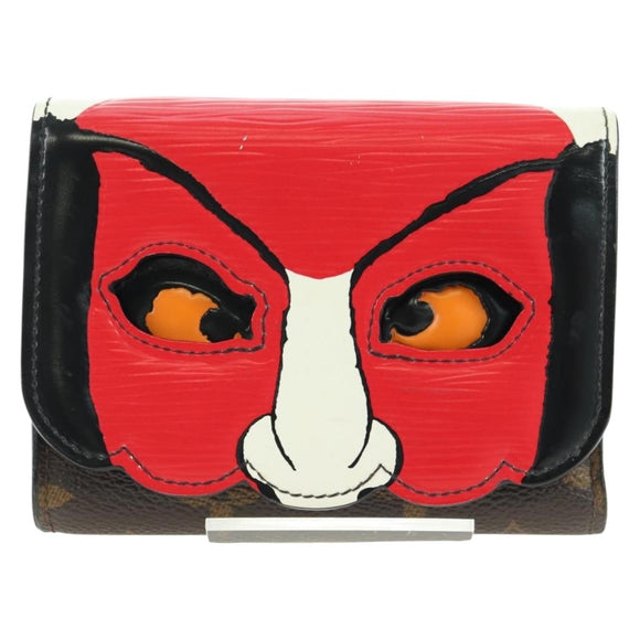 LOUIS VUITTON Kabuki Portefeuille Victorine Wallet Red M67257 Auth 180375M