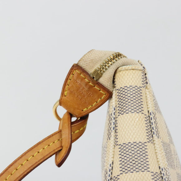 LOUIS VUITTON Damier Azur Pochette Accessoires Pouch N41207 LV Auth 180377