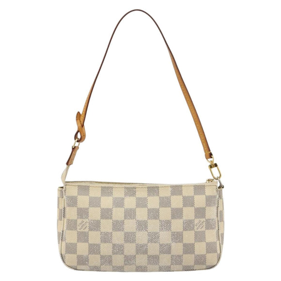LOUIS VUITTON Damier Azur Pochette Accessoires Pouch N41207 LV Auth 180377