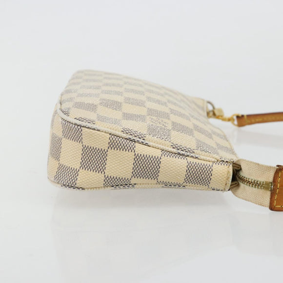 LOUIS VUITTON Damier Azur Pochette Accessoires Pouch N41207 LV Auth 180377