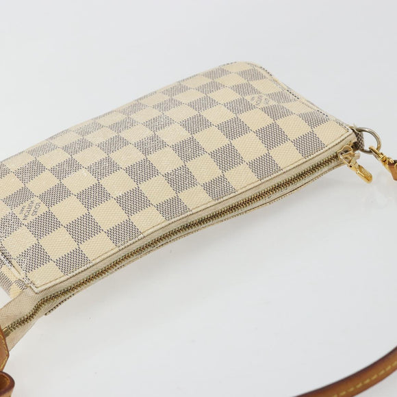 LOUIS VUITTON Damier Azur Pochette Accessoires Pouch N41207 LV Auth 180377
