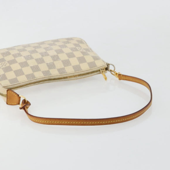 LOUIS VUITTON Damier Azur Pochette Accessoires Pouch N41207 LV Auth 180377