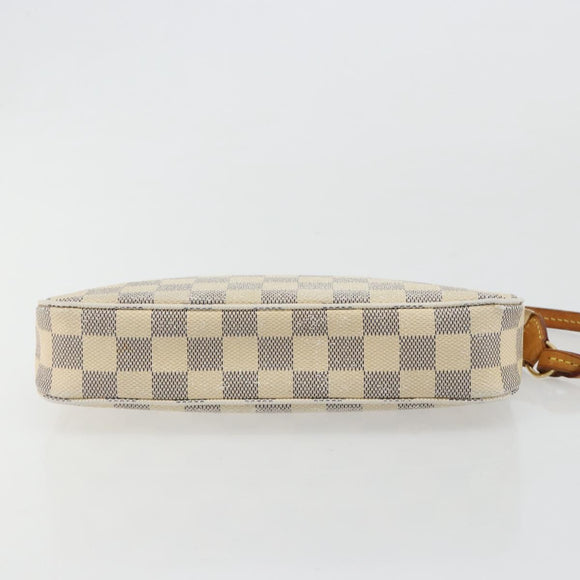 LOUIS VUITTON Damier Azur Pochette Accessoires Pouch N41207 LV Auth 180377