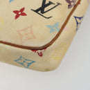 LOUIS VUITTON Monogram Multicolor Pochette Pouch White M92649 LV Auth 180382-9