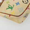 LOUIS VUITTON Monogram Multicolor Pochette Pouch White M92649 LV Auth 180382-14