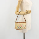 LOUIS VUITTON Monogram Multicolor Pochette Pouch White M92649 LV Auth 180382-20