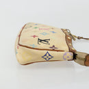 LOUIS VUITTON Monogram Multicolor Pochette Pouch White M92649 LV Auth 180382-3