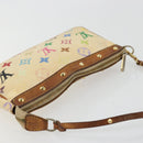 LOUIS VUITTON Monogram Multicolor Pochette Pouch White M92649 LV Auth 180382-6