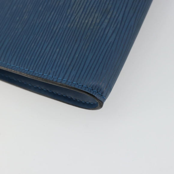 LOUIS VUITTON Epi Pochette Accessoires Pouch Blue M52985 LV Auth 180384
