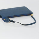 LOUIS VUITTON Epi Pochette Accessoires Pouch Blue M52985 LV Auth 180384-7